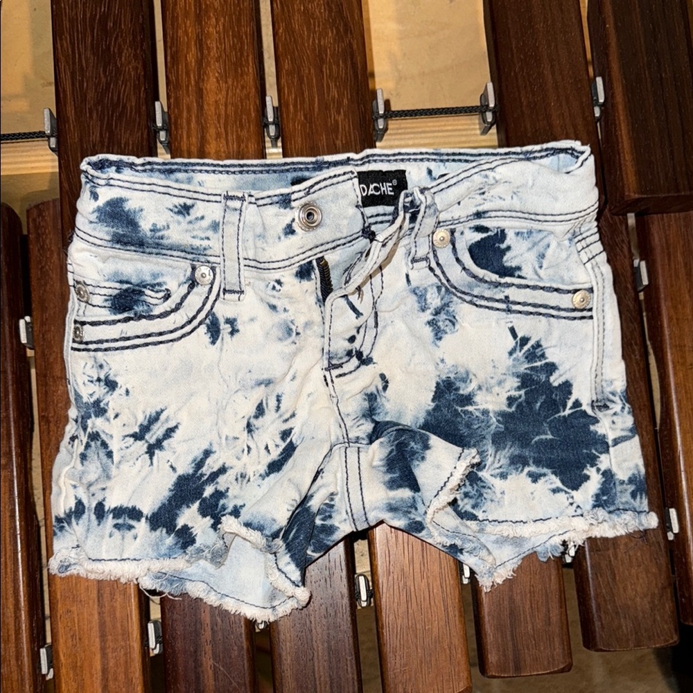 Jordache Blue and White Acid Wash Denim Shorts for Baby/Kids